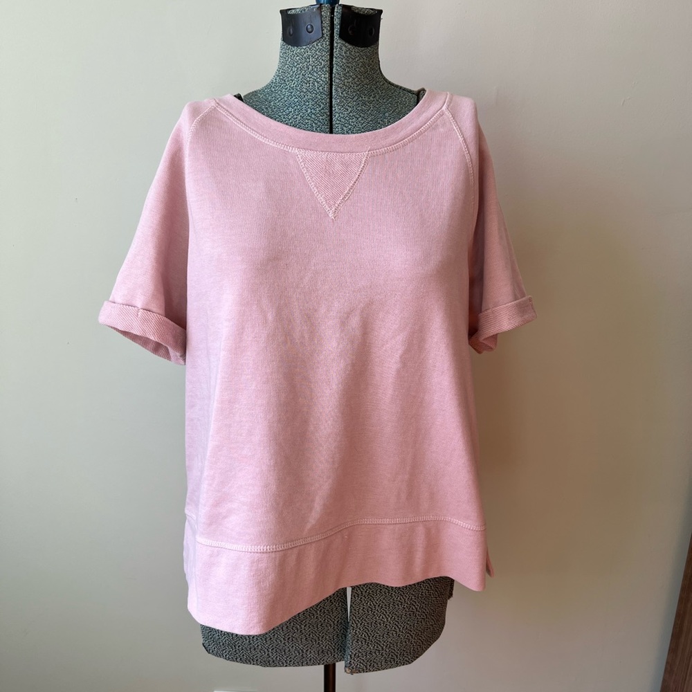 Pink Cupcakes & Cashmere Crew Sweatshirt | V-Insert Design & Cuffed Sleeves